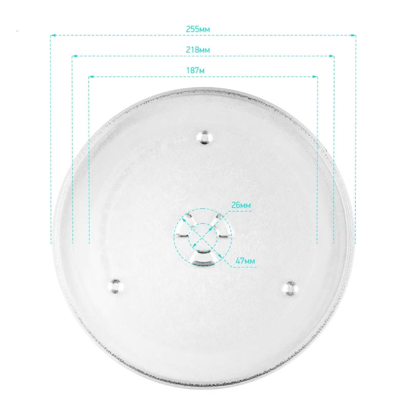 Тарелка СВЧ samsung 25,5 крестик