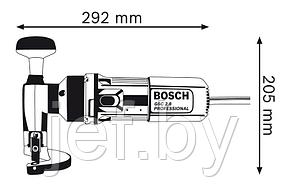 Ножницы листовые GSC 2,8 в коробке (500 Вт сталь до 2.8 мм) BOSCH 601506108, фото 2