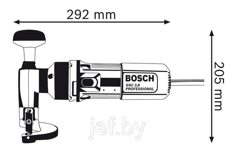 Ножницы листовые GSC 2,8 в коробке (500 Вт сталь до 2.8 мм) BOSCH 601506108 - фото 3 - id-p207382776
