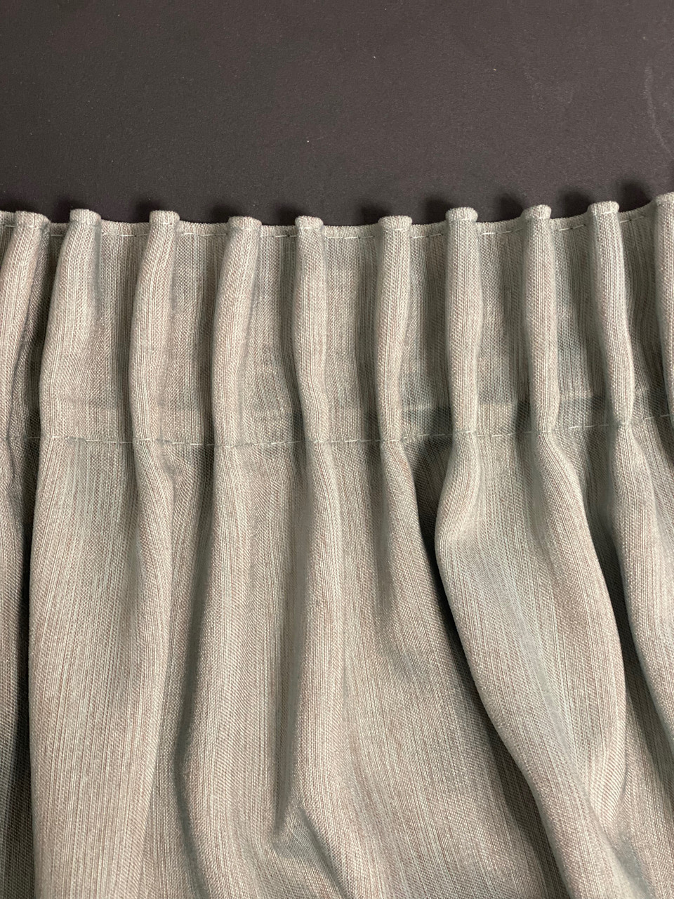 Готовые шторы из плотной ткани софт 250*500 мелкая рогожка на шторной ленте бирюзового цвета - фото 7 - id-p208799799