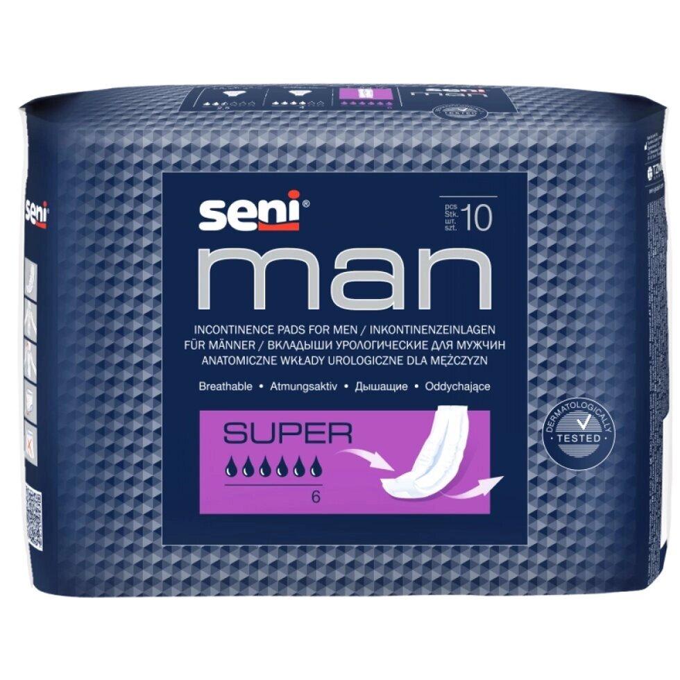 SENI MAN Super Вкладыши урологические для мужчин, 10 шт - фото 1 - id-p208799039