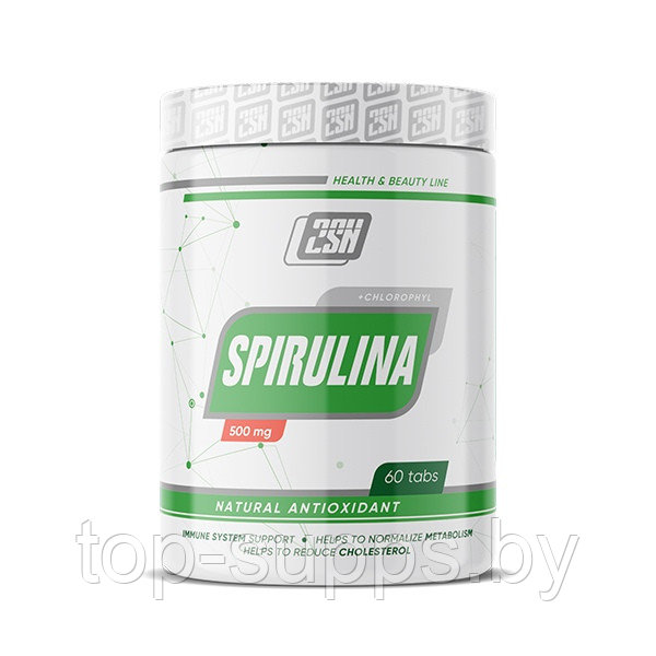 2SN Spirulina from 2SN, 500 mg (60 tablets) - фото 1 - id-p208806417