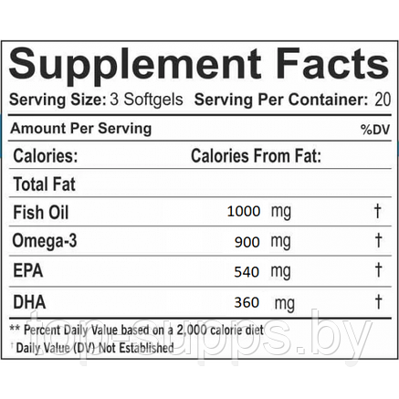 BCN Omega 3 Fish Oil from BCN, 540EPA/360DHA (60 caps), фото 2