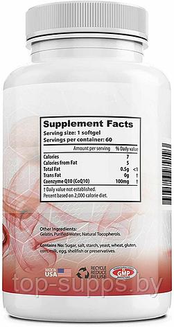 Worldwide Nutrition CoQ10 from Worldwide Nutrition, 100 mg (60 caps), фото 2