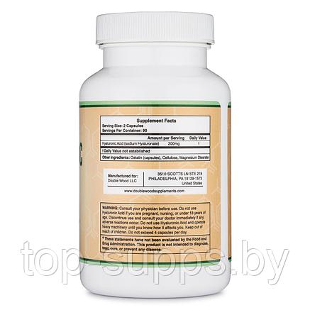 Double Wood Supplements Hyaluronic Acid from Double Wood Supplements, 200 mg (180 caps), фото 2
