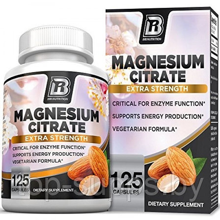 Bri Nutrition Magnesium Citrate from Bri Nutrition, 400 mg (125 caps), фото 2