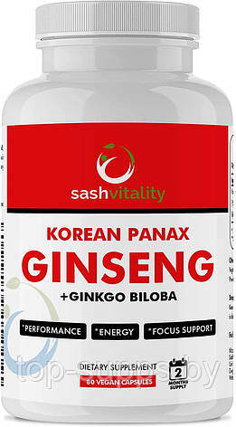 SASHVitality Ginseng + Ginkgo Biloba from SASHVitality (60 caps), фото 2