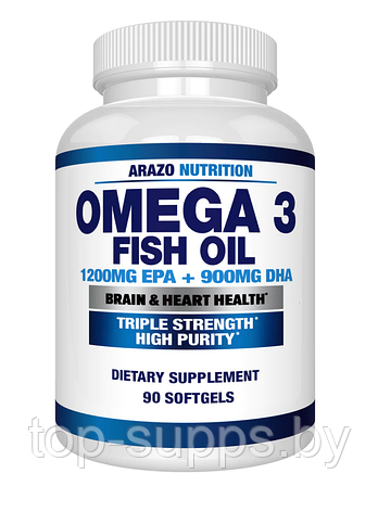 Arazo Nutrition Omega-3 1200EPA/900DHA from Arazo Nutrition (90 caps), фото 2