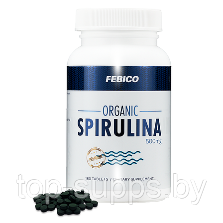 Febico Spirulina from Febico, 500 mg (180 tablets), фото 2