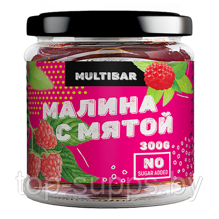 Multibar Raspberry jam with mint without sugar from Multibar, 300 g, фото 2