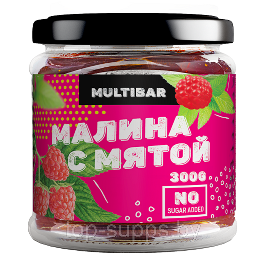 Multibar Raspberry jam with mint without sugar from Multibar, 300 g - фото 1 - id-p208806672