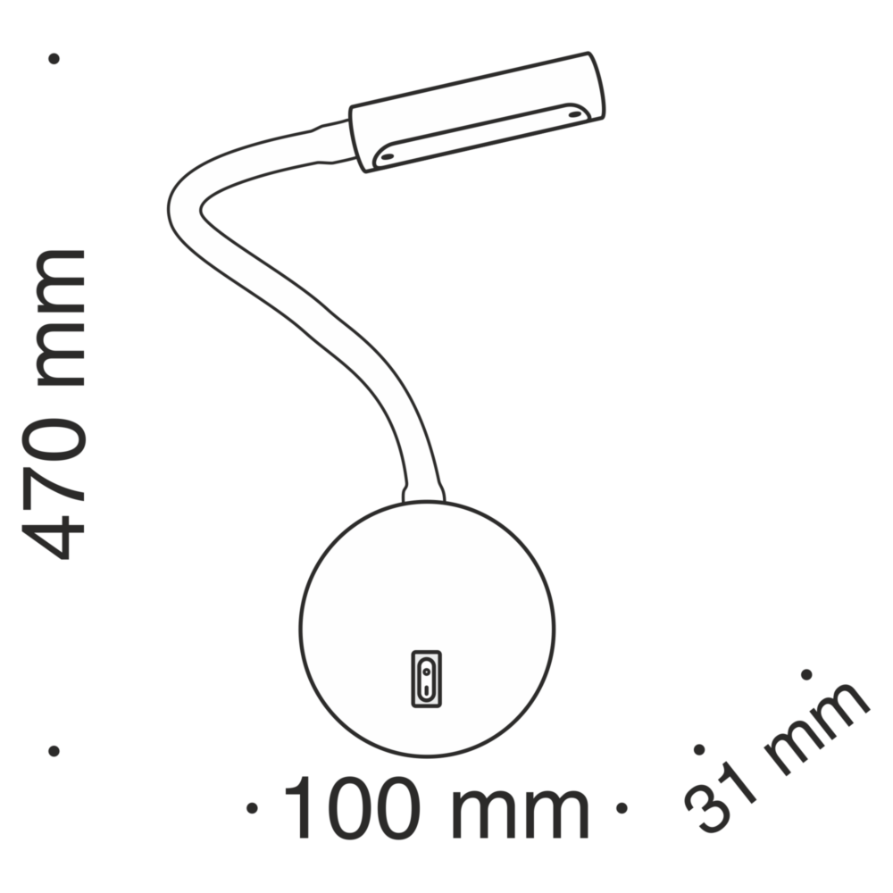 Настенный светильник (бра) Stem 3000К 3Вт IP20 - фото 3 - id-p208810761