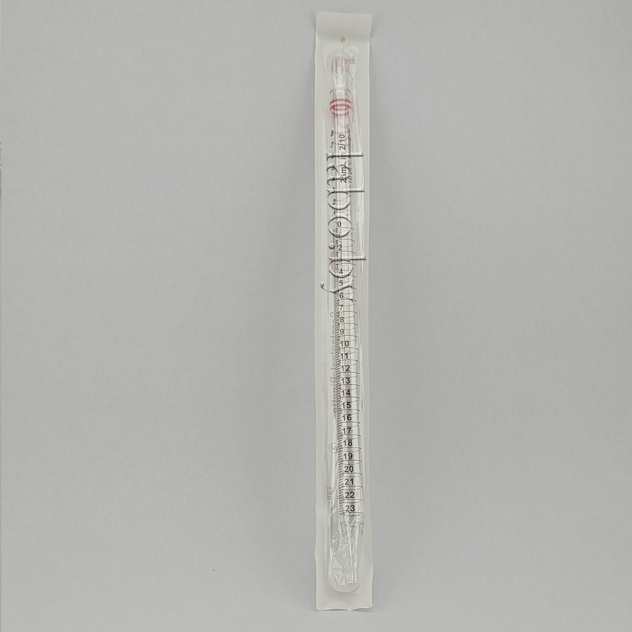 Серологическая пипетка, 25 мл, стерильная, индивидуальная упаковка, (уп. - 200 шт.)