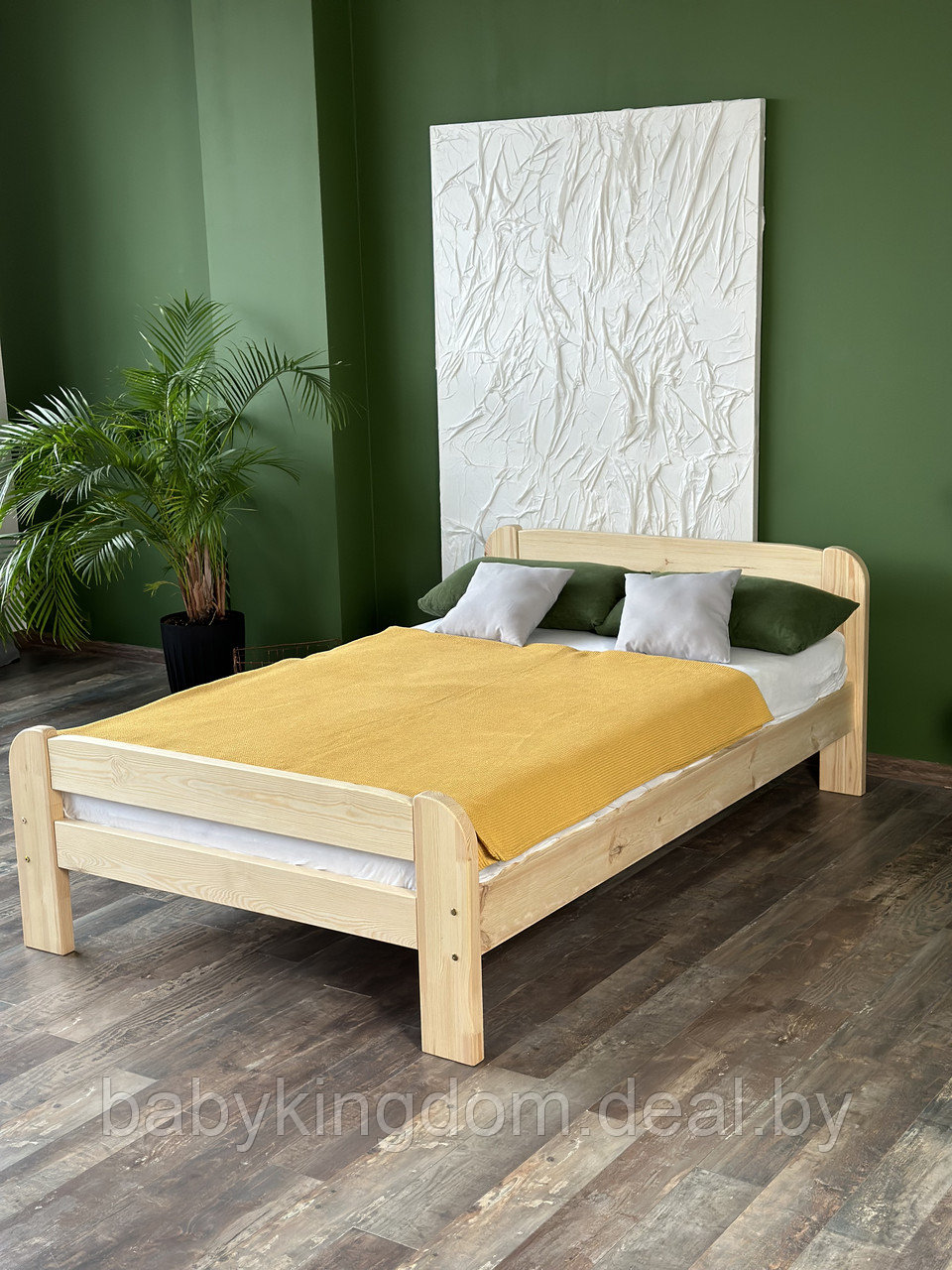 Двуспальная кровать "Бодо" 140х200(лак) - фото 1 - id-p204017323