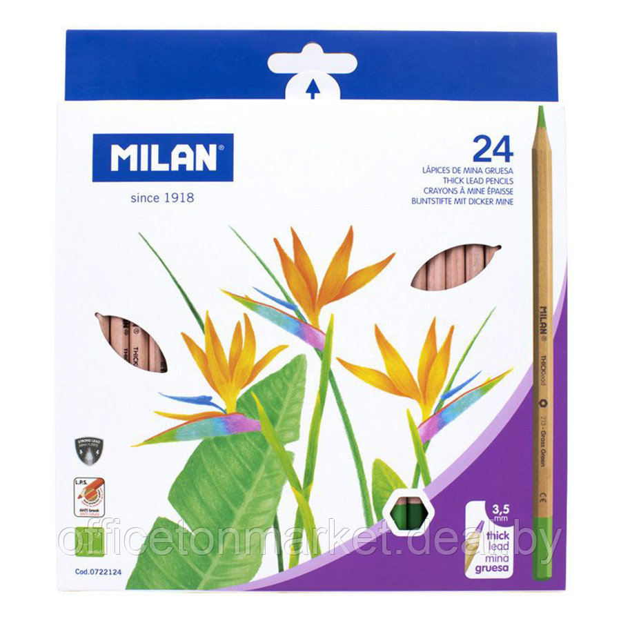 Цветные карандаши Milan, 24 цвета - фото 1 - id-p208809682