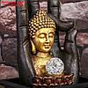 Фонтан настольный от сети, подсветка "Будда и рука" 35х20х25 см, фото 6
