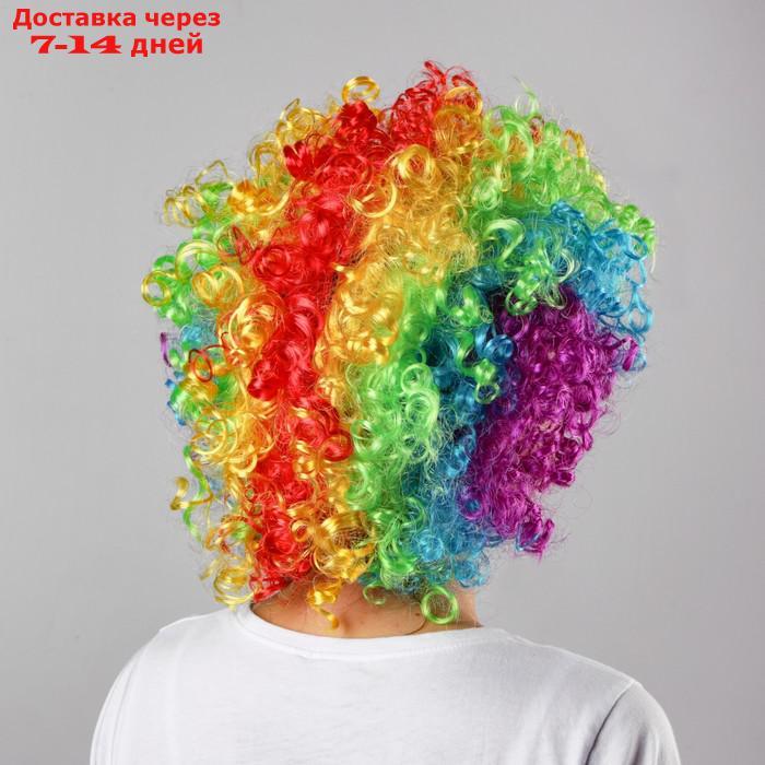 Карнавальный парик "Объём", цветные кудри, 120 г - фото 2 - id-p208766412