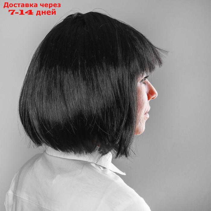 Карнавальный парик "Каре", обхват головы 56-58 см, цвет чёрный, 100 г - фото 2 - id-p208766414