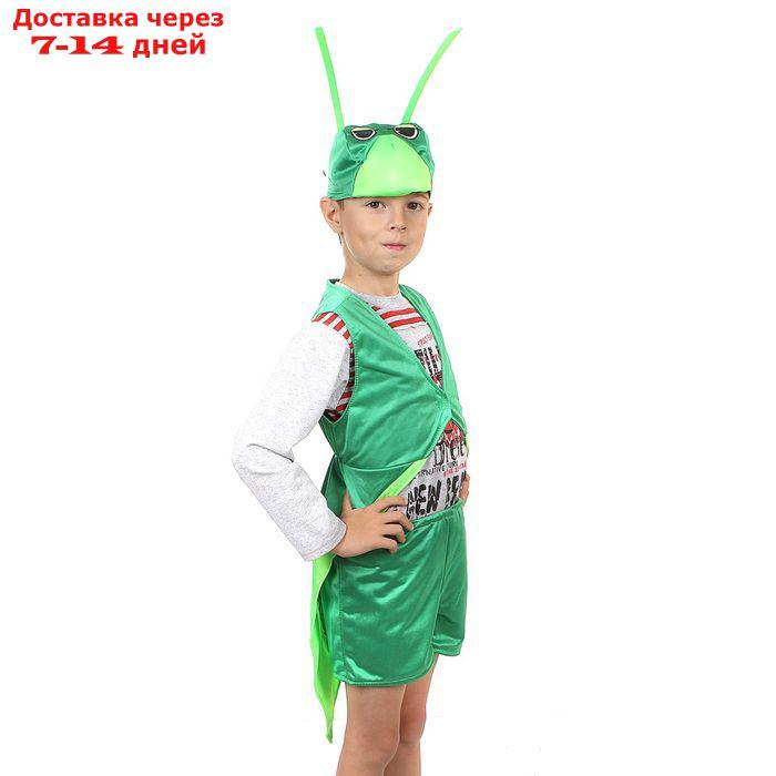 Карнавальный костюм "Кузнечик", 3-5 лет, рост 104-116 см - фото 1 - id-p208766466