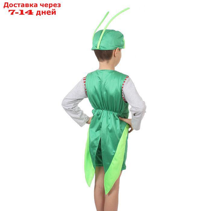 Карнавальный костюм "Кузнечик", 3-5 лет, рост 104-116 см - фото 2 - id-p208766466