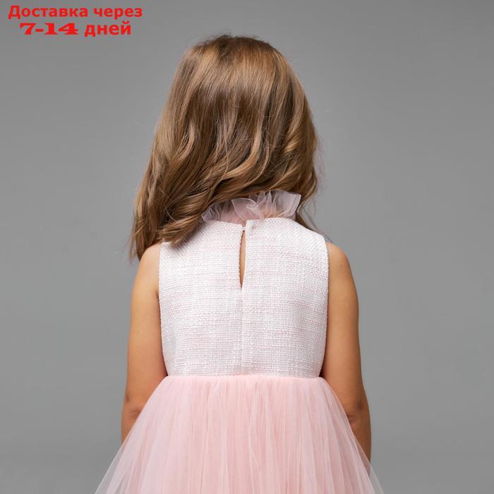 Платье нарядное детское, цвет розовый, рост 116 см - фото 5 - id-p208768221