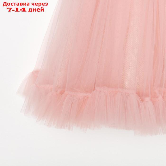 Платье нарядное детское, цвет розовый, рост 116 см - фото 8 - id-p208768221