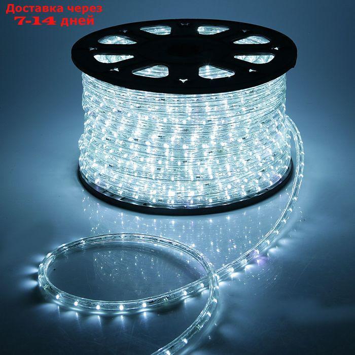 LED шнур 13 мм, круг, 100 м, кажд 6 мерц, 2W-LED/м-36-220V. + набор д/подкл, БЕЛЫЙ - фото 1 - id-p208768252