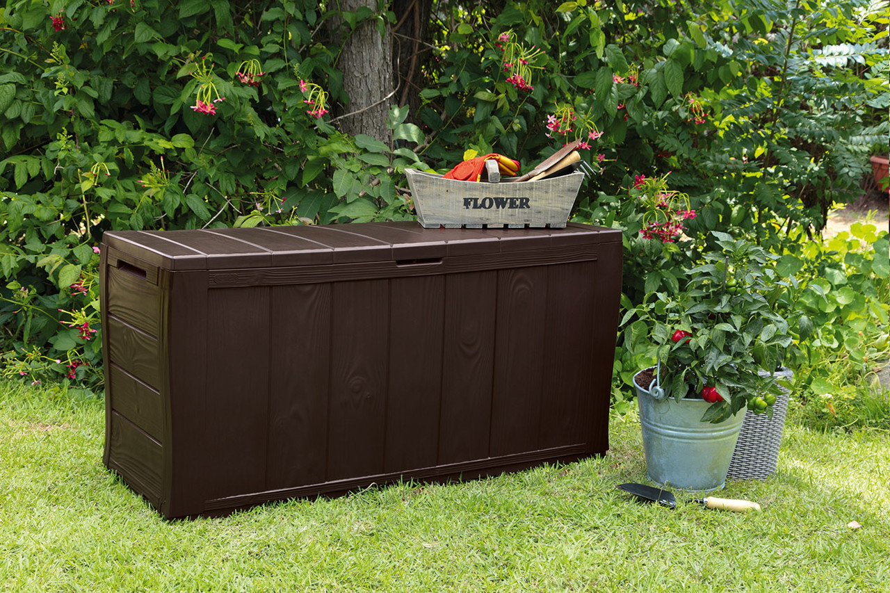 Садовый сундук SHERWOOD STORAGE BOX, коричневый - фото 3 - id-p208812705