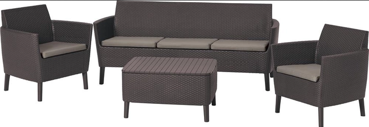 Комплект мебели Salemo 3-sofa set (Салемо), коричневый - фото 4 - id-p99511424