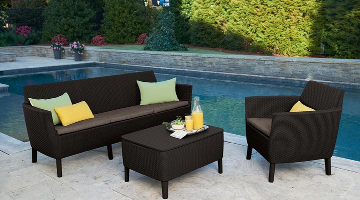 Комплект мебели Salemo 3-sofa set (Салемо), коричневый - фото 6 - id-p99511424