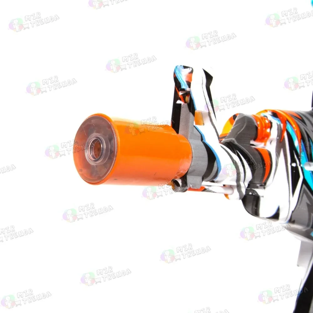 Гидрогелевый автомат AK-47 аккум с трассерной насадкой орбибол, стреляющий мягкими водяными пулями орбиз, - фото 6 - id-p208813578