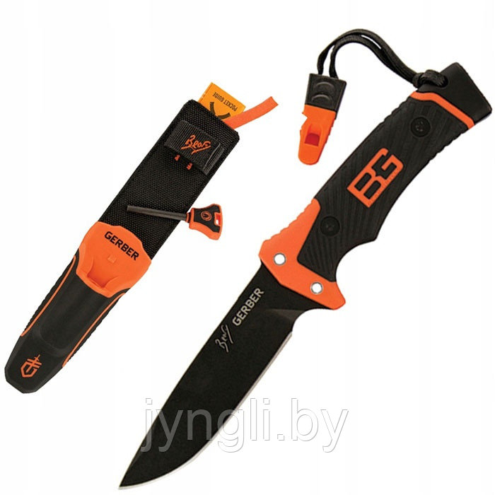 Нож туристический Gerber Bear Grylls Ultimate Pro Fixed Blade с огнивом и ножнами - фото 1 - id-p208813609