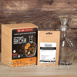 BRAGAVAR Подарочный набор для приготовления алкоголя «Пряный виски»: травы и специи 19 г., штоф 500 мл.