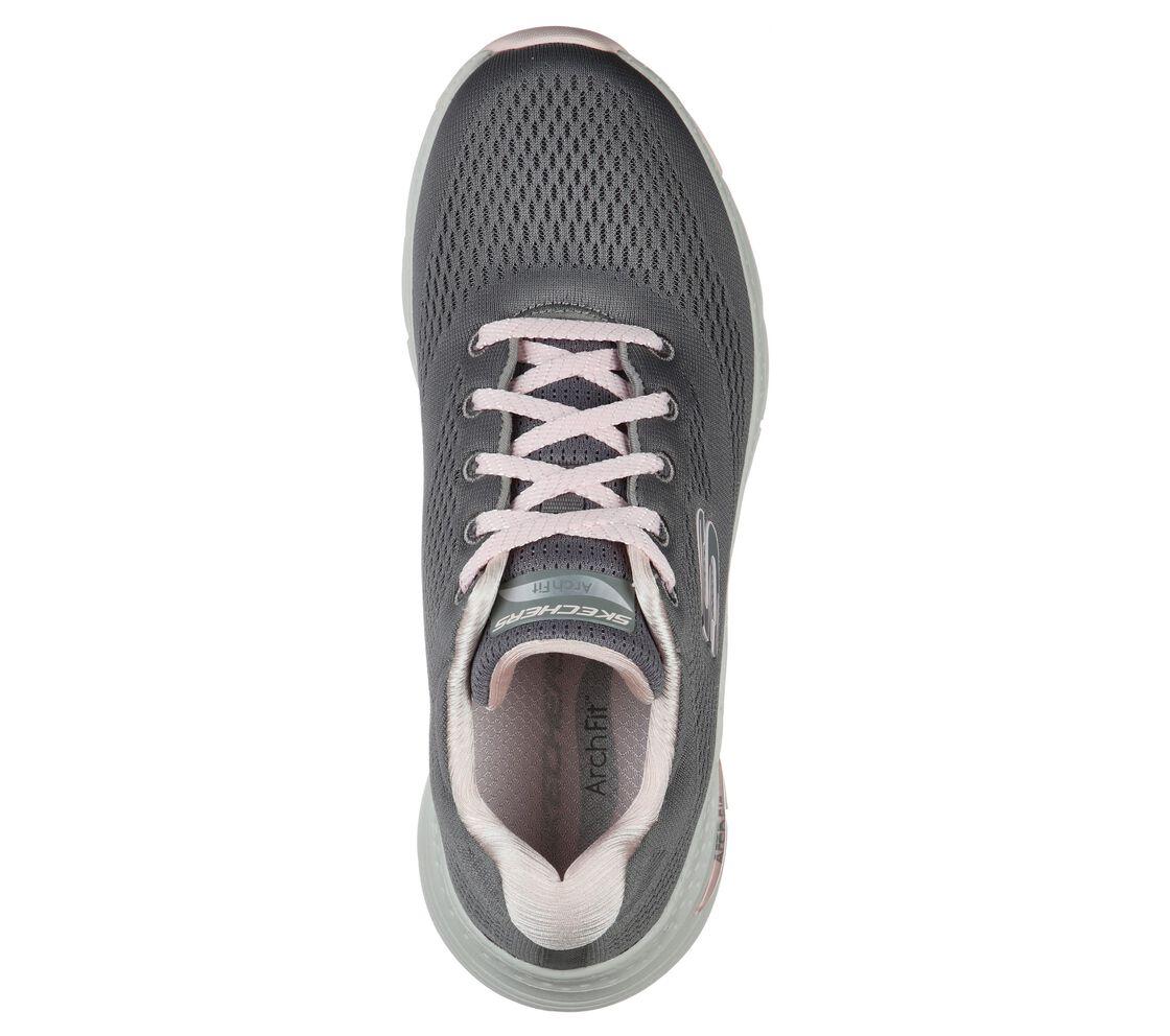 Кроссовки женские Skechers ARCH FIT серый/розовый - фото 5 - id-p208815458