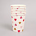 Набор бумажной посуды «С днём рождения, сердечки», 6 тарелок , 1 гирлянда , 6 стаканов, 6 колпаков, фото 5