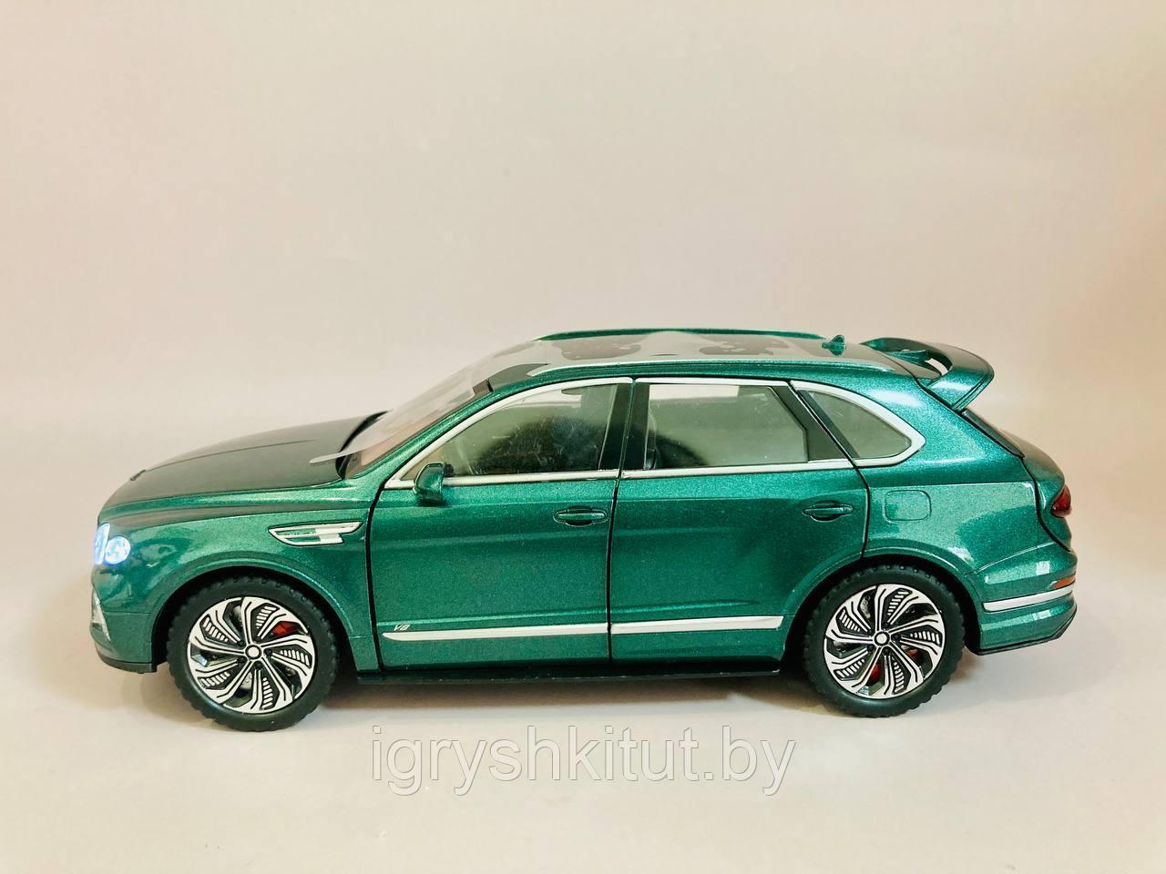 Металлическая машинка Bentley Bentayga, свет, звук, инерционная - фото 5 - id-p208819142