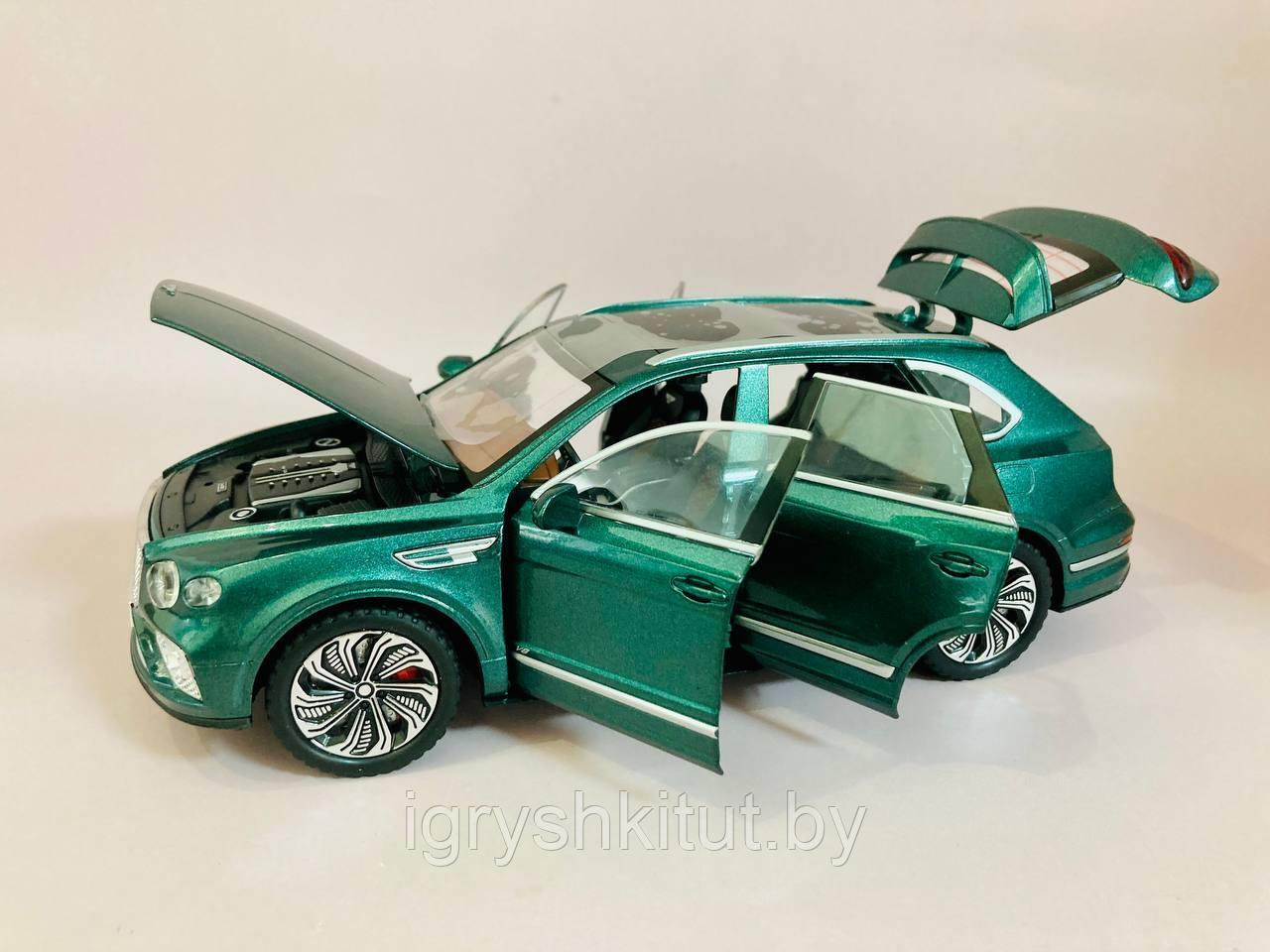 Металлическая машинка Bentley Bentayga, свет, звук, инерционная - фото 6 - id-p208819142