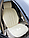 Меховая накидка из овечьей шерсти на сидения автомобиля из австралийского мериноса. Цвет Белый, фото 5