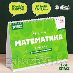 Настольные шпаргалки "Математика 1-4 класс"