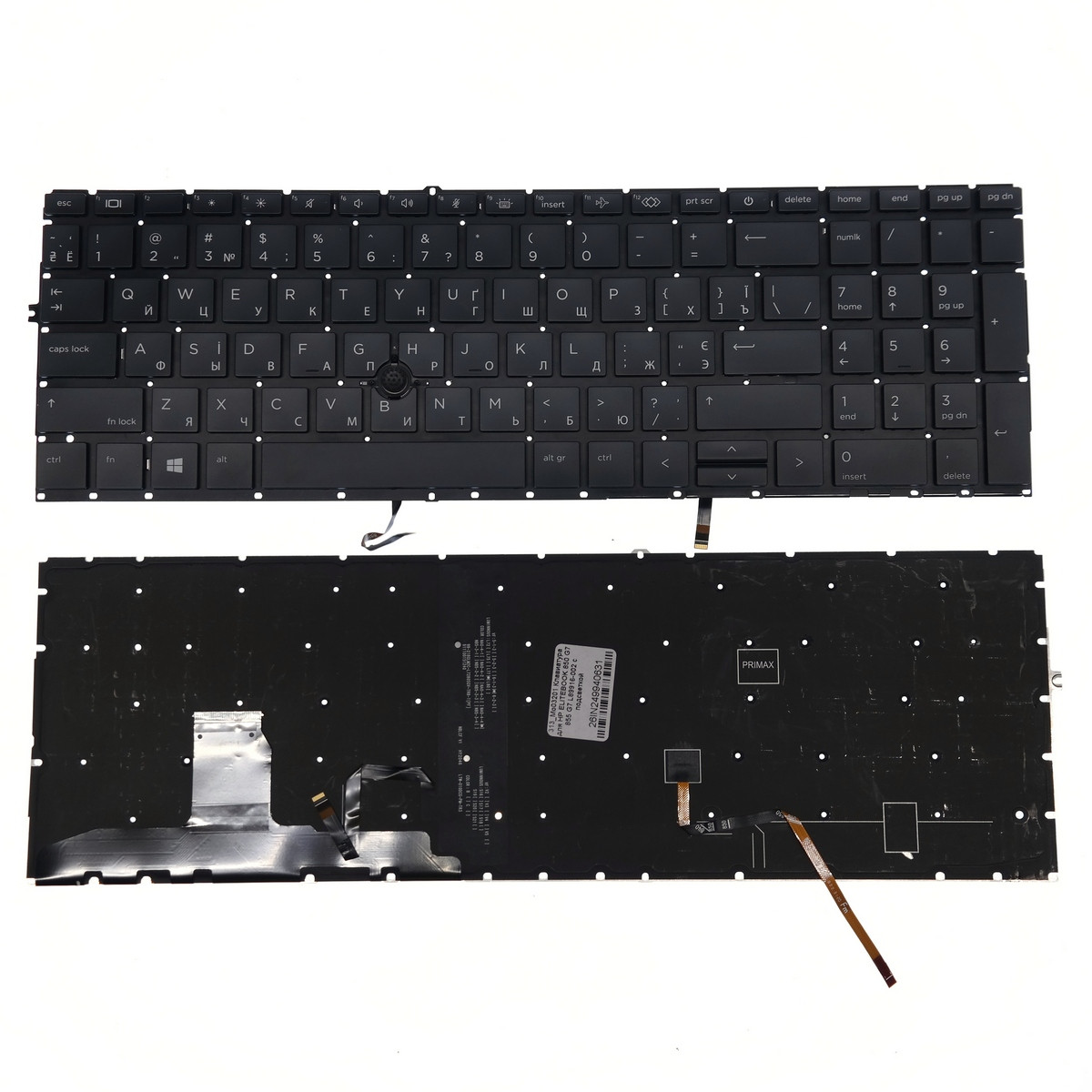 Клавиатура для HP ELITEBOOK 850 G7 855 G7 с подсветкой