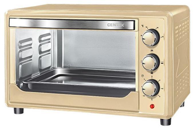 Электрическая печь для выпечки дома дачи пирогов настольная мини печка электродуховка CENTEK CT-1537-30 беж - фото 1 - id-p208820192