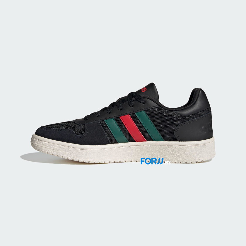 Кроссовки Adidas HOOPS 2.0 (Core Black / Scarlet) - фото 4 - id-p208821378