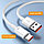 Зарядный USB дата-кабель Type-C для сверхбыстрой зарядки, 10A, 1 метр, белый 556536, фото 2