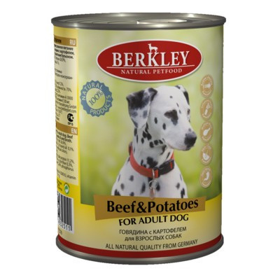 Berkley Original для собак говядина с кортофелем, 400 гр - фото 1 - id-p208821826