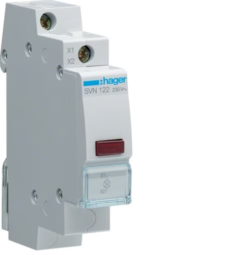 Индикатор световой LED 230V (Красный) Hager