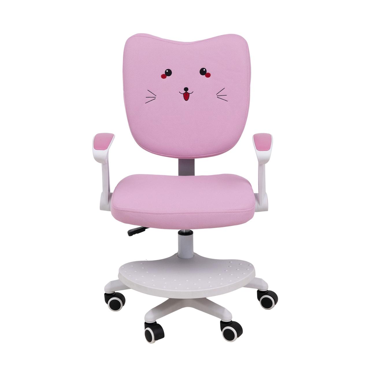 Кресло поворотное CATTY, WHITE, ткань, (котенок розовый) - фото 2 - id-p208828221