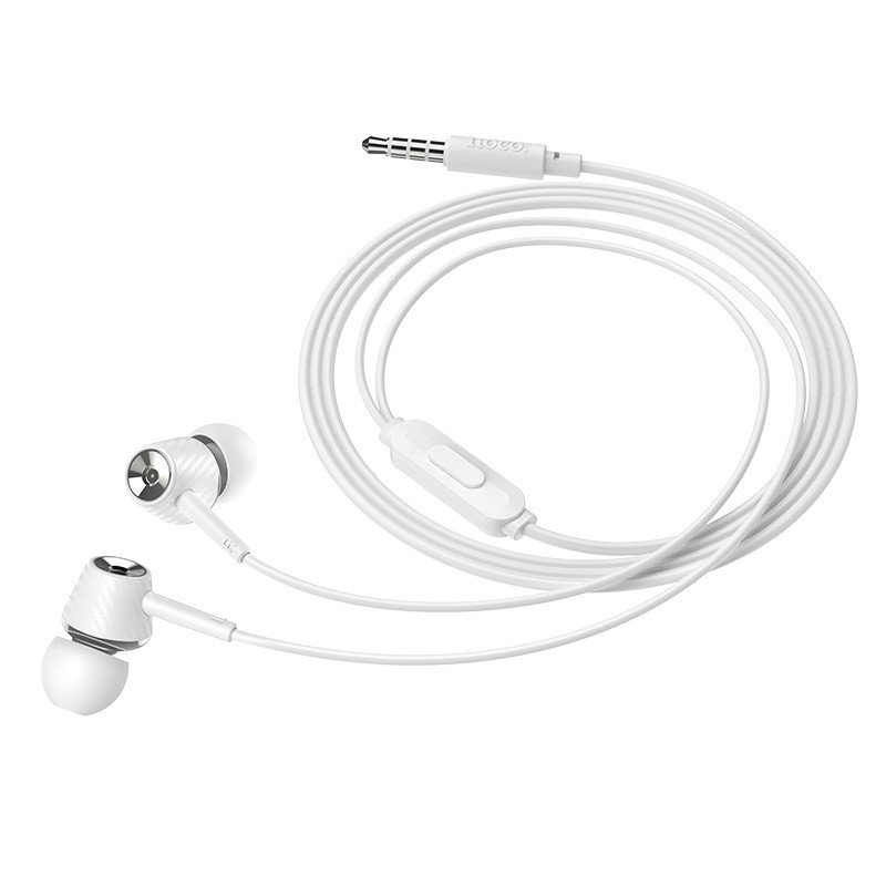 Наушники M70 Graceful universal earphones with mic белый hoco - фото 2 - id-p208828223