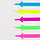 Шнурки силиконовые, набор 6 шт, цвет радуга, фото 5