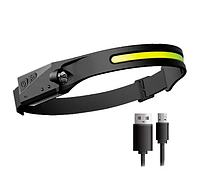 Фонарь налобный светодиодный полоса YM-G28 (5808A)