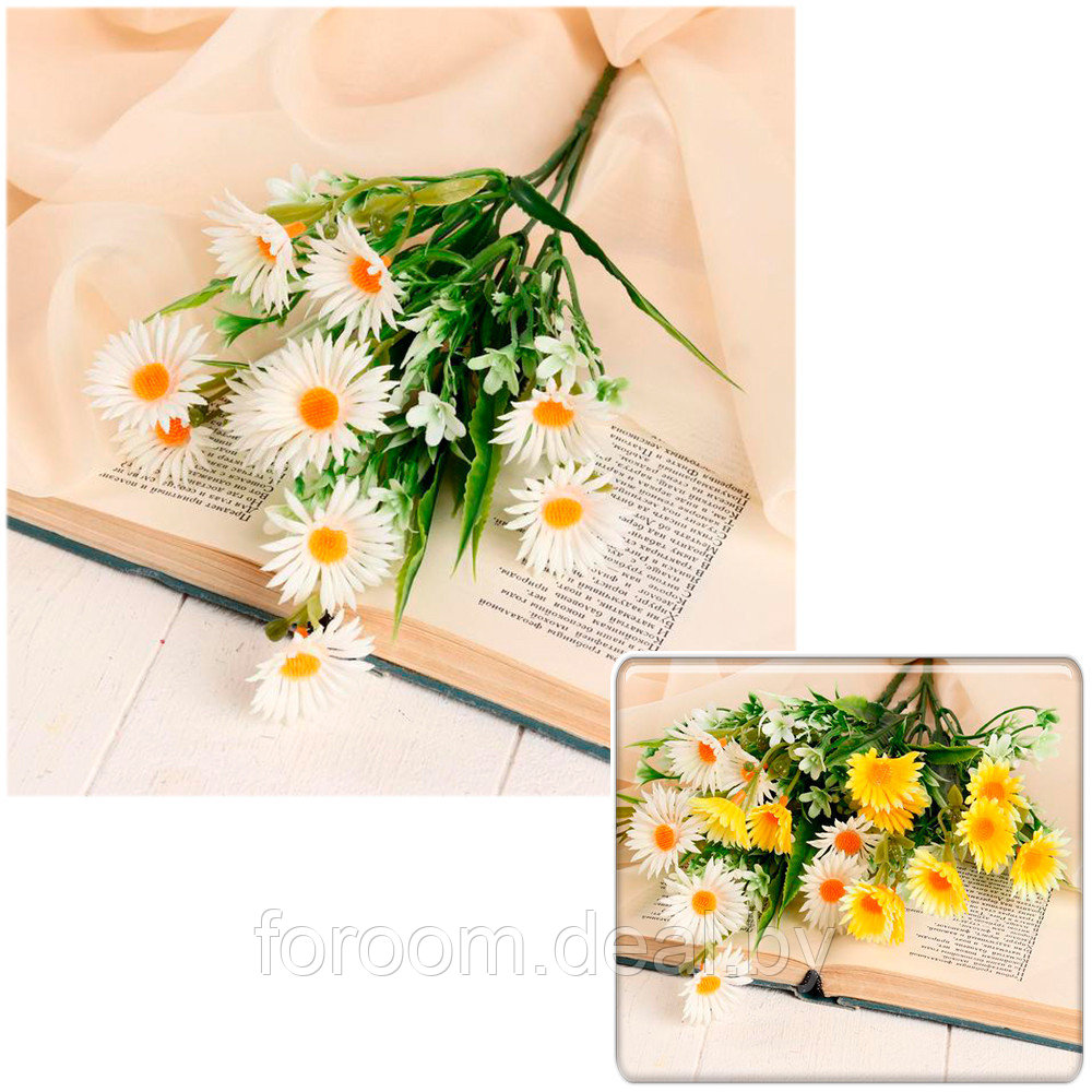 Букет искусственных цветов "Эригероны" 32 см СимаГлобал 5202924 - фото 1 - id-p208826815